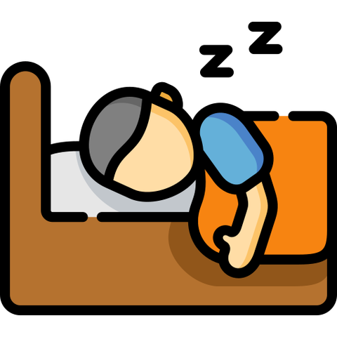 man in bed